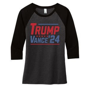 Trump Vance 2024 Donald Trump Funny Gifts Take America Back Women's Tri-Blend 3/4-Sleeve Raglan Shirt