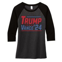 Trump Vance 2024 Donald Trump Funny Gifts Take America Back Women's Tri-Blend 3/4-Sleeve Raglan Shirt