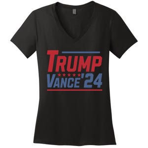 Trump Vance 2024 Donald Trump Funny Gifts Take America Back Women's V-Neck T-Shirt