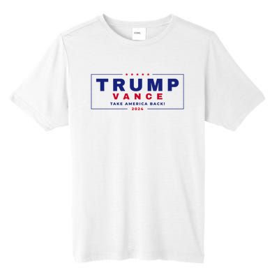 Trump Vance 2024 Donald Trump J.D. Vance Take America Back Tall Fusion ChromaSoft Performance T-Shirt