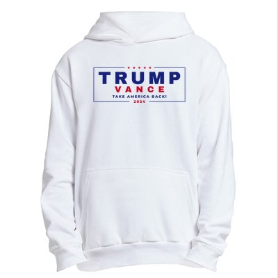 Trump Vance 2024 Donald Trump J.D. Vance Take America Back Urban Pullover Hoodie