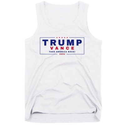 Trump Vance 2024 Donald Trump J.D. Vance Take America Back Tank Top