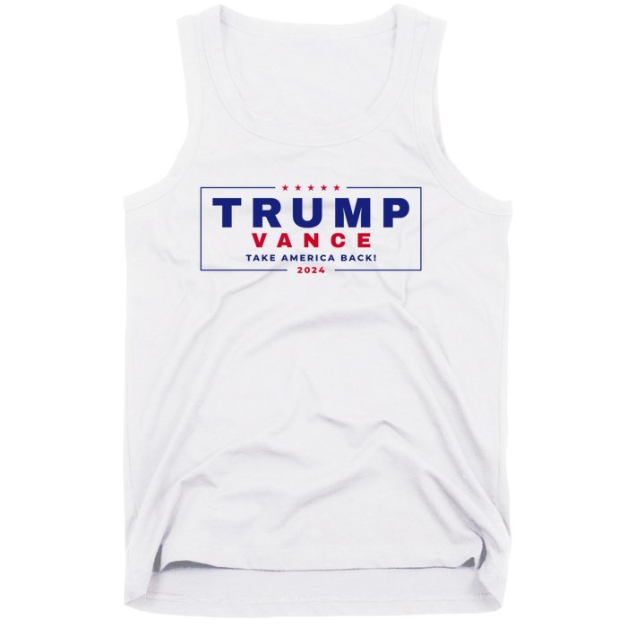 Trump Vance 2024 Donald Trump J.D. Vance Take America Back Tank Top