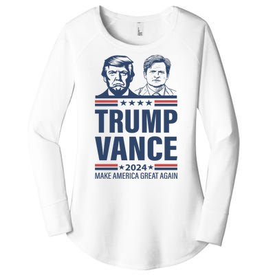 Trump Vance 24 Maga Women's Perfect Tri Tunic Long Sleeve Shirt