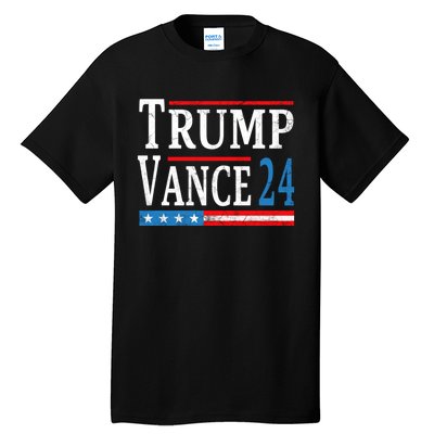 Trump Vance 2024 President Trump Supporter Reelection Tall T-Shirt