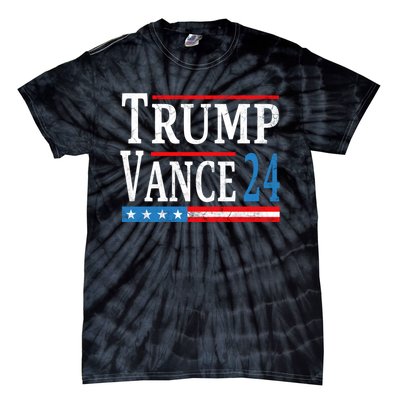 Trump Vance 2024 President Trump Supporter Reelection Tie-Dye T-Shirt