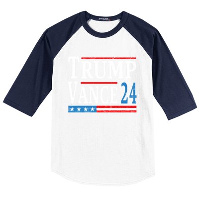 Trump Vance 2024 President Trump Supporter Reelection Baseball Sleeve Shirt