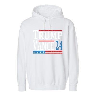 Trump Vance 2024 President Trump Supporter Reelection Garment-Dyed Fleece Hoodie