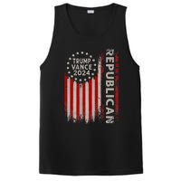 Trump Vance 2024 Us Flag Republican 2024 President Election PosiCharge Competitor Tank