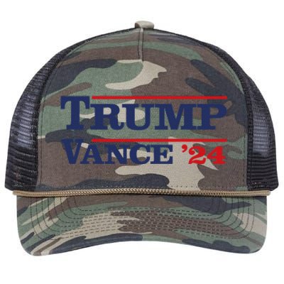 Tru.Mp Vance 24 Trumpvance 2024 Vote President 2024 Retro Rope Trucker Hat Cap