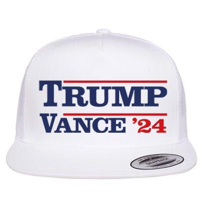 Tru.Mp Vance 24 Trumpvance 2024 Vote President 2024 Flat Bill Trucker Hat