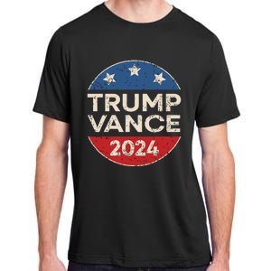 Trump Vance 2024 Retro Button Vice President Vp Election Adult ChromaSoft Performance T-Shirt