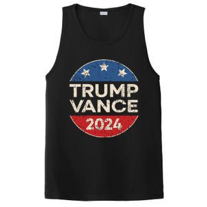 Trump Vance 2024 Retro Button Vice President Vp Election PosiCharge Competitor Tank