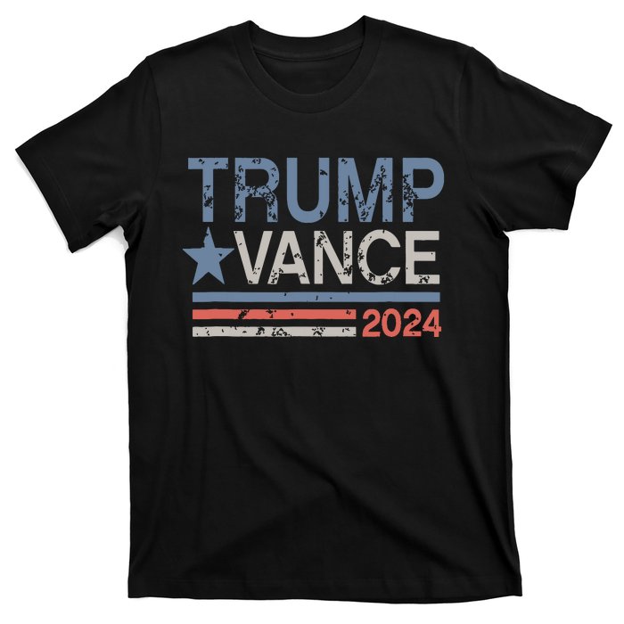 Trump Vance 2024 Retro Stripe Trump Jd Vance T-Shirt