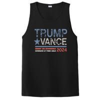 Trump Vance 2024 Retro Stripe Trump Jd Vance PosiCharge Competitor Tank