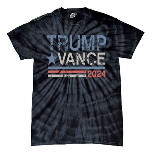 Trump Vance 2024 Retro Stripe Trump Jd Vance Tie-Dye T-Shirt