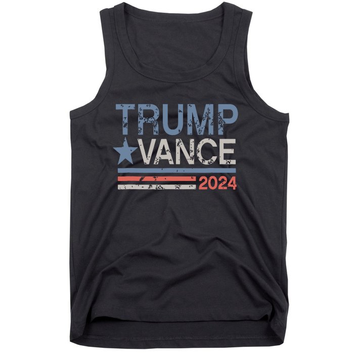 Trump Vance 2024 Retro Stripe Trump Jd Vance Tank Top