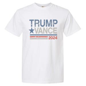 Trump Vance 2024 Retro Stripe Trump Jd Vance Garment-Dyed Heavyweight T-Shirt