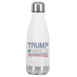 Trump Vance 2024 Retro Stripe Trump Jd Vance Stainless Steel Insulated Water Bottle