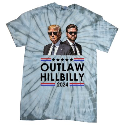 Trump Vance 2024 Outlaw Hillbilly Us Flag Vintage Elections Tie-Dye T-Shirt