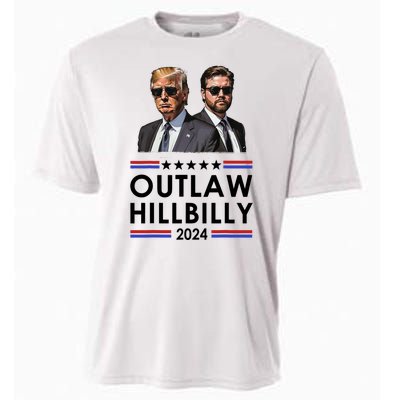 Trump Vance 2024 Outlaw Hillbilly Us Flag Vintage Elections Cooling Performance Crew T-Shirt