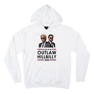 Trump Vance 2024 Outlaw Hillbilly Us Flag Vintage Elections Hoodie