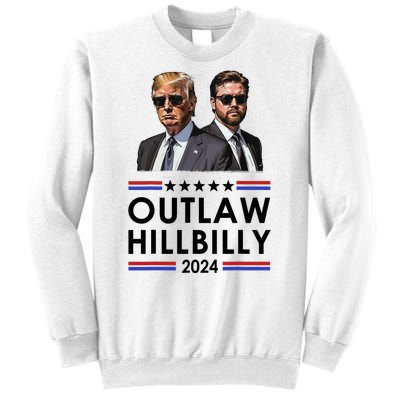 Trump Vance 2024 Outlaw Hillbilly Us Flag Vintage Elections Sweatshirt