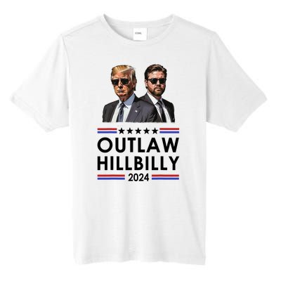 Trump Vance 2024 Outlaw Hillbilly Us Flag Vintage Elections Tall Fusion ChromaSoft Performance T-Shirt