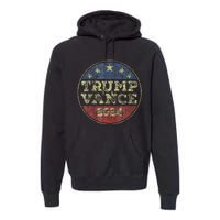 Trump Vance 2024 For President Vp Election 2024 Pocket Premium Hoodie