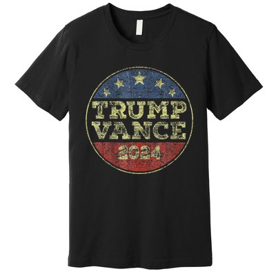 Trump Vance 2024 For President Vp Election 2024 Pocket Premium T-Shirt