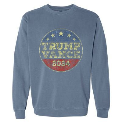 Trump Vance 2024 For President Vp Election 2024 Pocket Garment-Dyed Sweatshirt