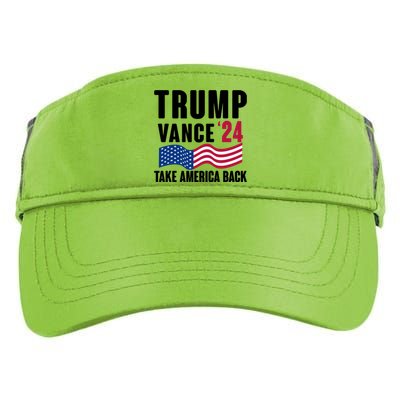 Trump Vance 2024 Take America Back Adult Drive Performance Visor