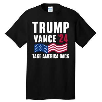 Trump Vance 2024 Take America Back Tall T-Shirt