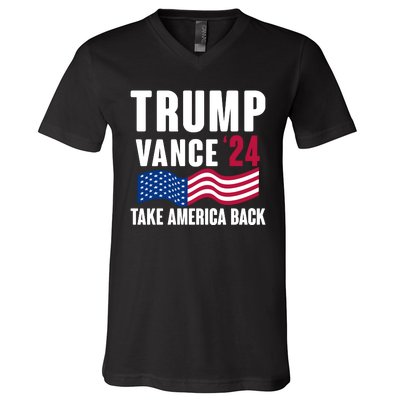 Trump Vance 2024 Take America Back V-Neck T-Shirt