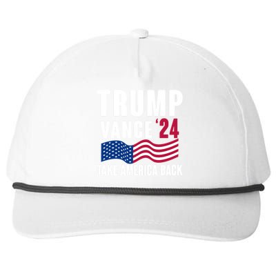 Trump Vance 2024 Take America Back Snapback Five-Panel Rope Hat