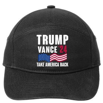 Trump Vance 2024 Take America Back 7-Panel Snapback Hat