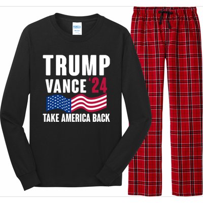 Trump Vance 2024 Take America Back Long Sleeve Pajama Set