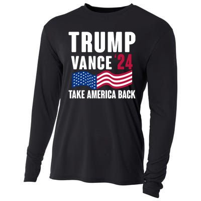 Trump Vance 2024 Take America Back Cooling Performance Long Sleeve Crew