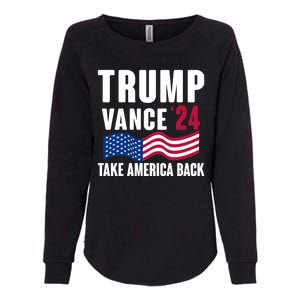 Trump Vance 2024 Take America Back Womens California Wash Sweatshirt