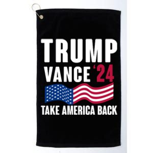 Trump Vance 2024 Take America Back Platinum Collection Golf Towel