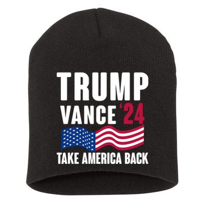 Trump Vance 2024 Take America Back Short Acrylic Beanie