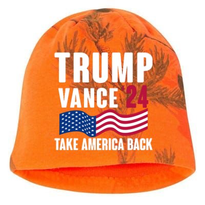 Trump Vance 2024 Take America Back Kati - Camo Knit Beanie