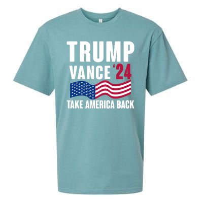 Trump Vance 2024 Take America Back Sueded Cloud Jersey T-Shirt