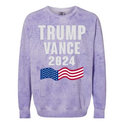 Trump Vance 2024 Colorblast Crewneck Sweatshirt