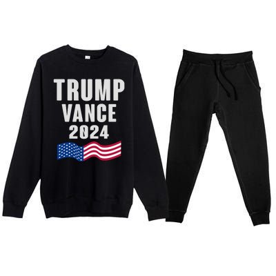 Trump Vance 2024 Premium Crewneck Sweatsuit Set