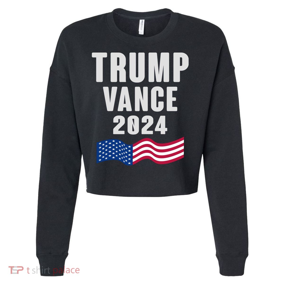 Trump Vance 2024 Cropped Pullover Crew
