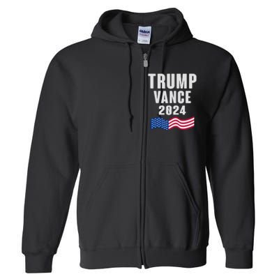 Trump Vance 2024 Full Zip Hoodie