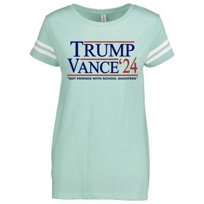 Trump Vance 24 Not Friends With School Shooters Enza Ladies Jersey Football T-Shirt