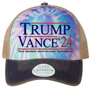 Trump Vance 24 Not Friends With School Shooters Legacy Tie Dye Trucker Hat