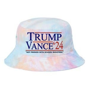 Trump Vance 24 Not Friends With School Shooters Tie Dye Newport Bucket Hat